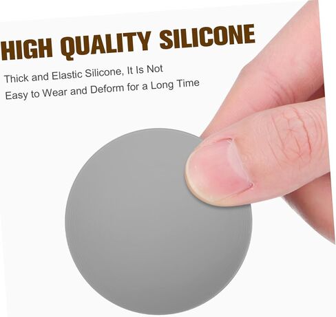 Gadpiparty 4Pcs Self Adhesive Door Handle Bumper Guards Grey Wall Protectors for Door Knobs Wall Protection Pads Prevent Damage to Walls from Doors Suitable for Cabinets in Saudi Arabia