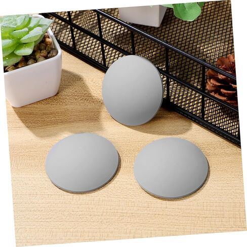 Gadpiparty 4Pcs Self Adhesive Door Handle Bumper Guards Grey Wall Protectors for Door Knobs Wall Protection Pads Prevent Damage to Walls from Doors Suitable for Cabinets in Saudi Arabia