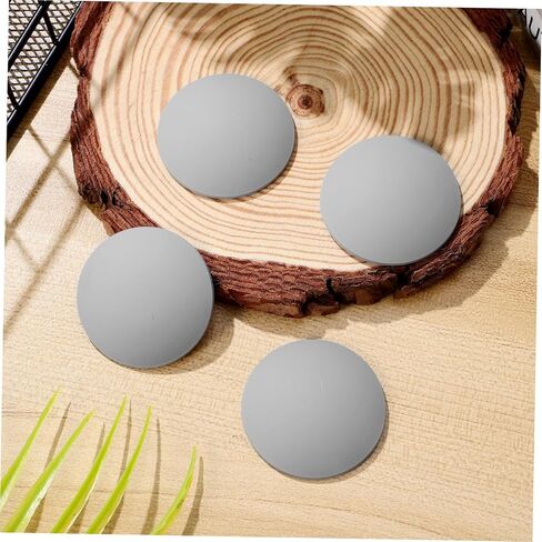 Gadpiparty 4Pcs Self Adhesive Door Handle Bumper Guards Grey Wall Protectors for Door Knobs Wall Protection Pads Prevent Damage to Walls from Doors Suitable for Cabinets in Saudi Arabia