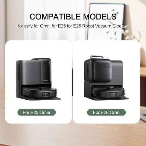 Dust Bags Fit For Eufy For Omni E25 / E28 Robot Vacuum, Non-woven Fabrics Large Capacity Dust Collector, Auto Empty Station Bags Fit For Omni E25, For Omni E28 Robotic Vacuum Parts in Kuwait