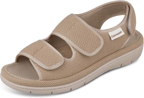 Women's Adjustable Open-toe Slippers with Ankle & Instep Straps and Arch Support, Summer House Shoes for Women Indoor/Outdoor in Kuwait