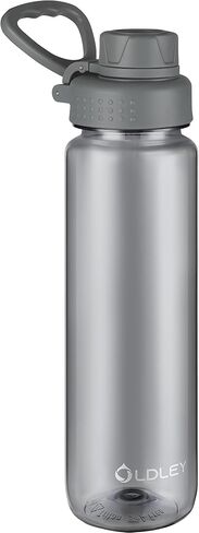 OLDLEY Water Bottles 20oz BPA Free Tritan Water Bottle with Carry Handle and Spout Lid, Leakproof Kids Water Bottle for Home,Travel, School, Outdoors, Transparent in Saudi Arabia