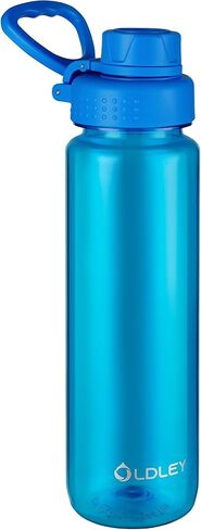 OLDLEY Water Bottles 20oz BPA Free Tritan Water Bottle with Carry Handle and Spout Lid, Leakproof Kids Water Bottle for Home,Travel, School, Outdoors, Transparent in Saudi Arabia