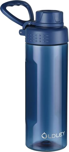 OLDLEY Water Bottles 20oz BPA Free Tritan Water Bottle with Carry Handle and Spout Lid, Leakproof Kids Water Bottle for Home,Travel, School, Outdoors, Transparent in Saudi Arabia