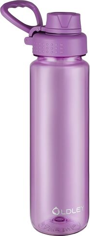OLDLEY Water Bottles 20oz BPA Free Tritan Water Bottle with Carry Handle and Spout Lid, Leakproof Kids Water Bottle for Home,Travel, School, Outdoors, Transparent in Saudi Arabia