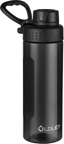 OLDLEY Water Bottles 20oz BPA Free Tritan Water Bottle with Carry Handle and Spout Lid, Leakproof Kids Water Bottle for Home,Travel, School, Outdoors, Transparent in Saudi Arabia