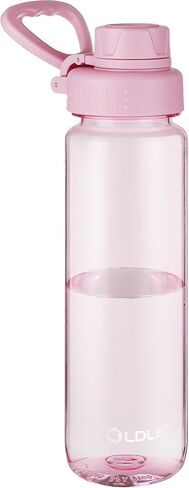 OLDLEY Water Bottles 20oz BPA Free Tritan Water Bottle with Carry Handle and Spout Lid, Leakproof Kids Water Bottle for Home,Travel, School, Outdoors, Transparent in Saudi Arabia