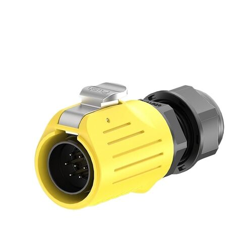 Plastic Male end Welding Waterproof Aviation EW-LP20 Flange Plastic 2-9 core Welding Yellow LED Screen Power Industrial Connector(EW-LP20S-5P 10A) in Saudi Arabia