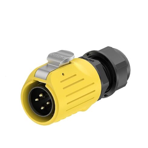 Plastic Male end Welding Waterproof Aviation EW-LP20 Flange Plastic 2-9 core Welding Yellow LED Screen Power Industrial Connector(EW-LP20S-5P 10A) in Saudi Arabia