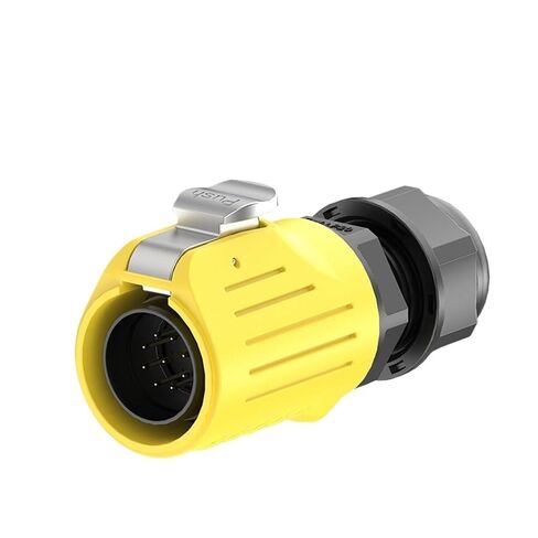 Plastic Male end Welding Waterproof Aviation EW-LP20 Flange Plastic 2-9 core Welding Yellow LED Screen Power Industrial Connector(EW-LP20S-5P 10A) in Saudi Arabia