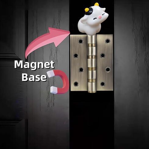 Cute Mini Creative Face Kissed Little Cow Hinge Heads Decorative Topper Set 6PCS, Home Decoration,Magnetic Hinge Head Toppers Door Hinge in Saudi Arabia