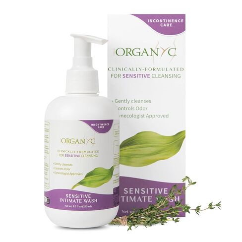 Organyc Feminine Wash for Incontinence, Gentle Intimate Wash for Women with Thyme Extract, Feminine Hygiene Supplies, 8.5 fl oz in Kuwait