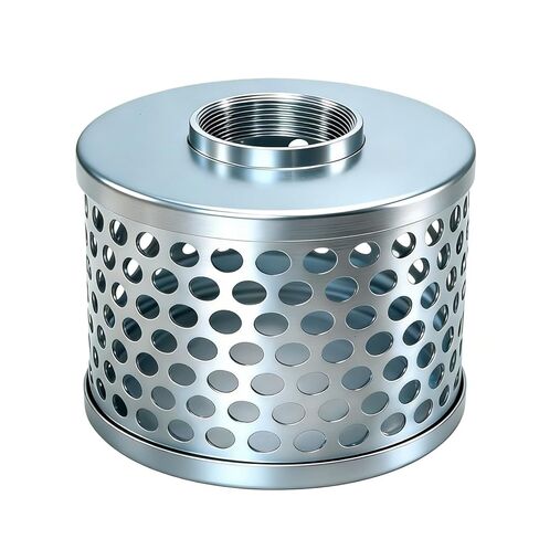 مصفاة شفط بفتحة مستديرة مقاس 2 بوصة للمضخات، مصفاة شفط مضخة مطلية بالفولاذ الكربوني NPT لإزالة قمامة الحطام مما يقلل من دخول المواد الصلبة in Kuwait