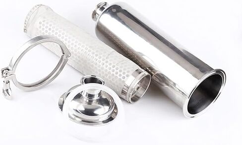 25 مم PipeOD K50.5mm Tri Clamp in-line Filter Strain SUS 304 الفولاذ المقاوم للصدأ، لمصنعي الآلات أنبوب ثلاثي المشبك (100 شبكة) in Kuwait