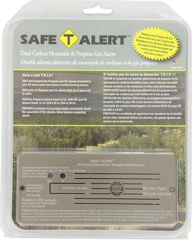 إنذار Safe-T-Alert من MTI Industries 35-742-BR 35 Series Dual LP/CO - حامل متساطح، بني in Kuwait
