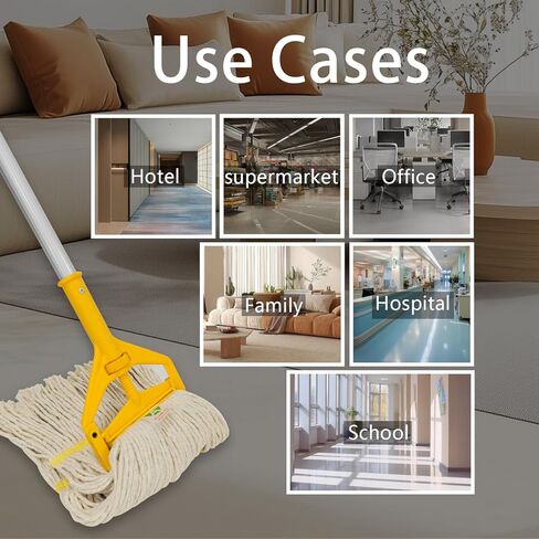MOP HEAD Replacement Mop Mop Head Industrial Mops Industrial Moppe Head Moppe Mopps for Floors استبدال سلسلة Mop Tete de Moppe التجارية Tête de Moppe White Mop Floor Mop in Kuwait