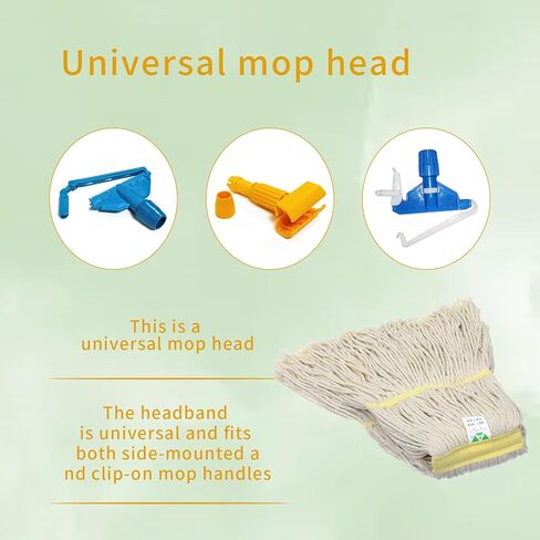 MOP HEAD Replacement Mop Mop Head Industrial Mops Industrial Moppe Head Moppe Mopps for Floors استبدال سلسلة Mop Tete de Moppe التجارية Tête de Moppe White Mop Floor Mop in Kuwait