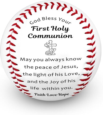 VANLOVEMAC First Communion Gifts for Boys Religious Baseball 1st Holy Communion Gifts for Boy Easter Basket Stuffers Baseball Gift for Boys 8-12 Baptism Confirmation Gift for Teenage Boy in Saudi Arabia