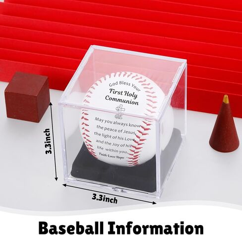 VANLOVEMAC First Communion Gifts for Boys Religious Baseball 1st Holy Communion Gifts for Boy Easter Basket Stuffers Baseball Gift for Boys 8-12 Baptism Confirmation Gift for Teenage Boy in Saudi Arabia