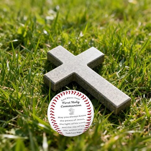 VANLOVEMAC First Communion Gifts for Boys Religious Baseball 1st Holy Communion Gifts for Boy Easter Basket Stuffers Baseball Gift for Boys 8-12 Baptism Confirmation Gift for Teenage Boy in Saudi Arabia