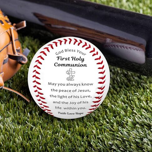 VANLOVEMAC First Communion Gifts for Boys Religious Baseball 1st Holy Communion Gifts for Boy Easter Basket Stuffers Baseball Gift for Boys 8-12 Baptism Confirmation Gift for Teenage Boy in Saudi Arabia