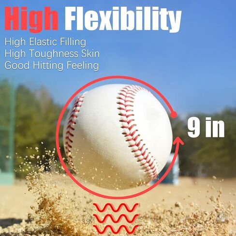 12 Pack 9 inch Sports Practice Autograph Baseballs for Adult/Youth Training Baseballs Bulk for Pitching, Throwing, Signature, Collection in Kuwait