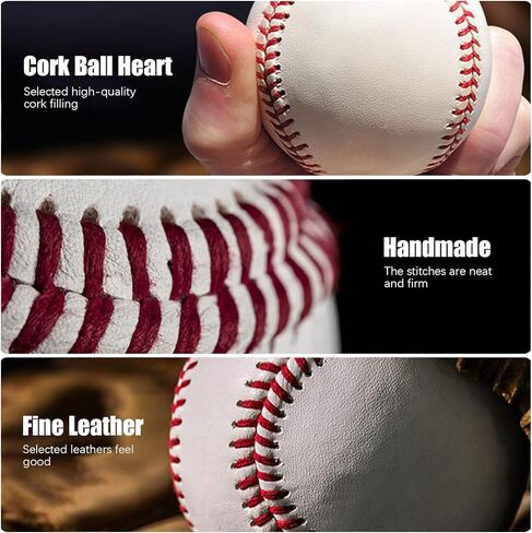 12 Pack 9 inch Sports Practice Autograph Baseballs for Adult/Youth Training Baseballs Bulk for Pitching, Throwing, Signature, Collection in Kuwait