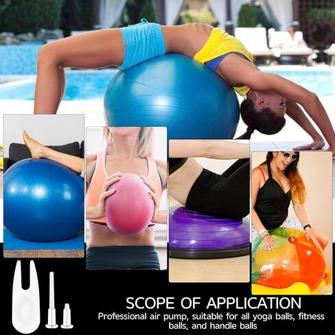 Yoga Ball Plug Replacement, 10 Pieces Plastic Exercise Ball Plug Replacement Fitness Exercise Balls Air Stopper Pin Adapter Kit with 2 PCS Plugs Puller for Fitness Balls Inflatable Bed Pool, White in Saudi Arabia