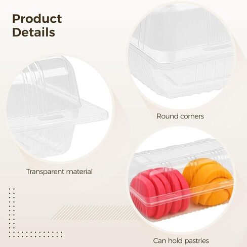 200 Pcs Disposable Hot Dog Container, Hot Dog Trays with Lid, Plastic Take out Containers, Clear, Ideal for Hot Dog, Sausages, Sandwiche, Dessert and Salad in Saudi Arabia