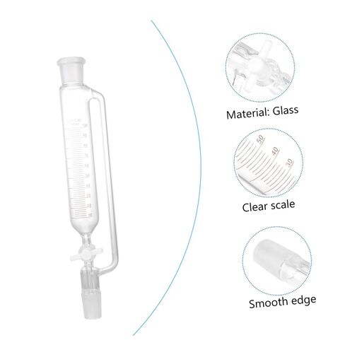 Glass Funnel with Stopcock Capacity for Laboratories and and Design in Saudi Arabia