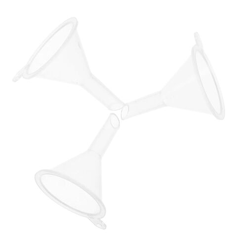 Alipis 3pcs Plastic Separating Funnel Set Laboratory Grade Wide Mouth Funnel Filter for Liquid Filling and Transfer in Saudi Arabia