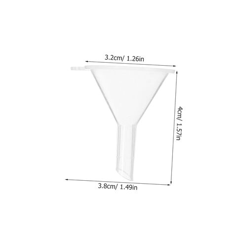 Alipis 3pcs Plastic Separating Funnel Set Laboratory Grade Wide Mouth Funnel Filter for Liquid Filling and Transfer in Saudi Arabia
