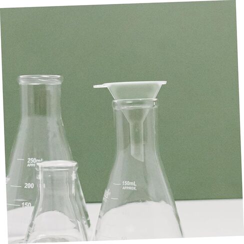 Alipis 3pcs Plastic Separating Funnel Set Laboratory Grade Wide Mouth Funnel Filter for Liquid Filling and Transfer in Saudi Arabia