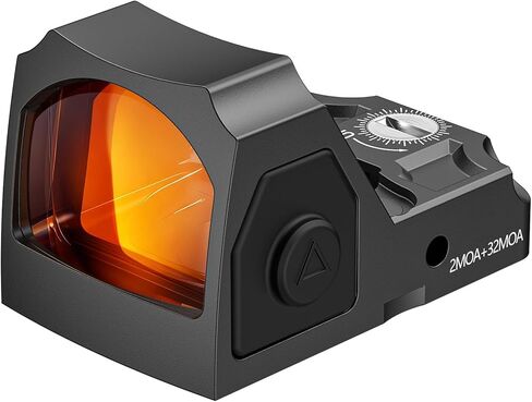 EZshoot Multi Reticle Red Dot Sight,Compatible with RMR Footprint,2MOA Dot&32MOA Circle Motion Awake Open Reflex Sight, Full-Sized Optics with Adapter Plate for MOS,Shockproof&Waterproof in Kuwait