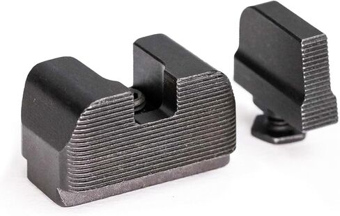 مشاهد بندقية جاهزة للبصريات متوافقة مع Glock 9MM / .40 S&W | مشاهد مسدس أمامية وخلفية متينة مصنوعة من الفولاذ المطلي بالنتريد باستخدام الحاسب الآلي مع سهولة التخصيص والدقة المحسنة in Kuwait