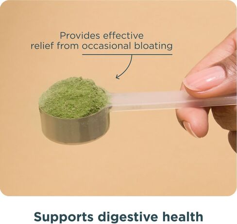 Ancient Nutrition Organic SuperGreens Bloat Relief, Digestive Enzymes, Prebiotic Fiber & Probiotics, Supports Bloat Relief & Digestive Health, 25 Superfoods, Citrus Apple, 25 Servings in Saudi Arabia