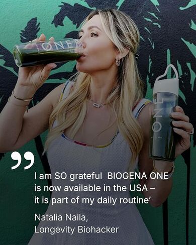 BIOGENA ONE All-in-one Super Greens Powder - Supports Energy Metabolism & Immune Function**- 99 Nutrients with Probiotics, Vitamins & CoQ10 - No Added Sugar - Apple-Kiwi - 30 Travel Packs + Bottle in Saudi Arabia