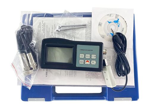 Handheld Vibration Tester Vibrometers with RS-232C Data Cable and Software Measuring Range Acceleration 0.1~400m/s²Equivalent Park Frequency Rang Acceleration 10Hz~10kHz in Saudi Arabia