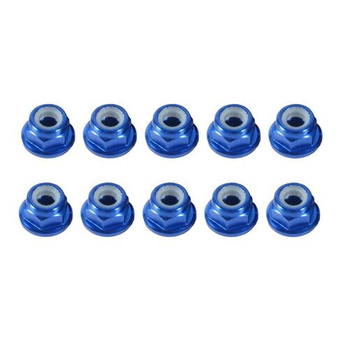 أدخل صواميل القفل - صواميل قفل من النايلون ذات حواف سداسية من سبائك الألومنيوم، وتجنب فك أدوات تثبيت الأجهزة لعجلات الزاحف لشاحنة السيارة RC (M4، أسود) (Black-M4) in Kuwait