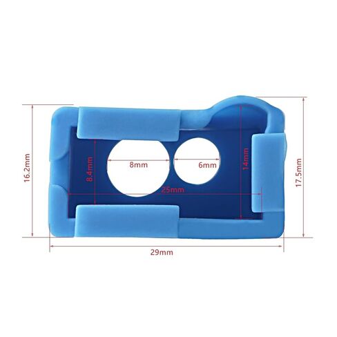 1pcs Volcano Heated Block Aluminum Heater Silicon case Cover for Volcano Hotend 3D Printer Parts(Blue) in Saudi Arabia