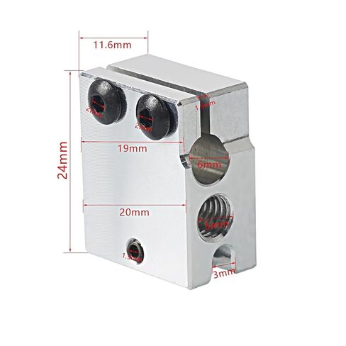 1pcs Volcano Heated Block Aluminum Heater Silicon case Cover for Volcano Hotend 3D Printer Parts(Blue) in Saudi Arabia