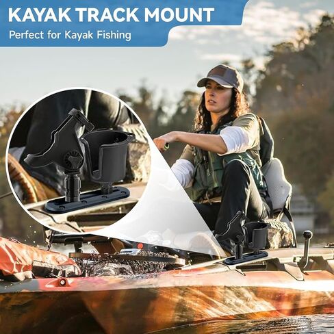 2PCS Kayak Track, Kayak Low Profile Track, Kayak Rail, Kayak Accessories Mount Track, Kayak Gear Track for Fishing Rod Holder, Fish Finder, Cup Holder, Anchor Cleats in Kuwait