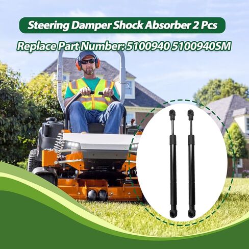 2 Pcs 5100940 Steering Damper Shock Absorber Fit for Ferris IS500Z IS1500Z IS1500ZX IS2000Z IS2500Z IS3100Z IS5100Z F50XT F150XT F200XT Replace 5100940SM Mower Dampener Replacement Part in Saudi Arabia