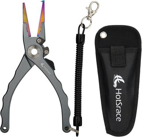 Fishing Pliers 6" inch for Saltwater & Freshwater – Stainless Steel Fishing Tool with Line Cutter, Non-Slip Ergonomic Handle – Rust-Proof for Ocean, Lake, River Fishing in Kuwait
