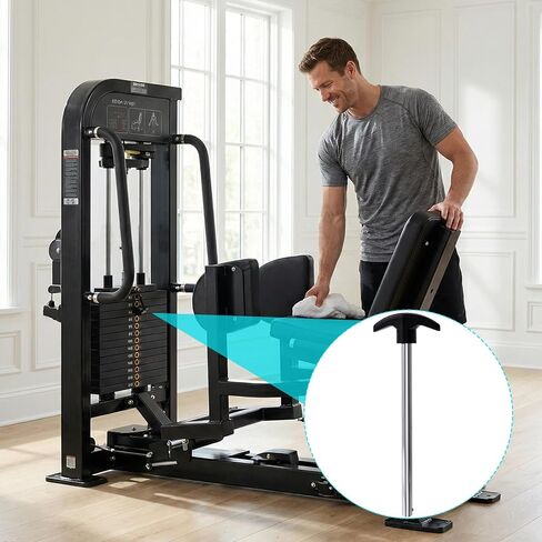 Weight Stack Pins, 3/8 Inch Diameter 6 Inch Length Heavy Duty Gym Locking Space Pin Replacement, Universal Weight Machine Pins for Fitness Exercise Equipment Home- 1 Pcs, Black in Saudi Arabia