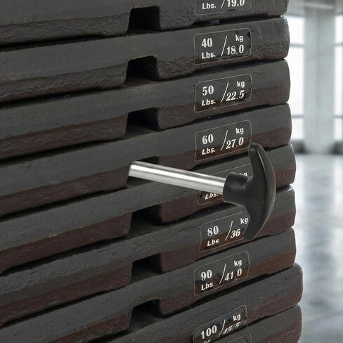 Weight Stack Pins, 3/8 Inch Diameter 6 Inch Length Heavy Duty Gym Locking Space Pin Replacement, Universal Weight Machine Pins for Fitness Exercise Equipment Home- 1 Pcs, Black in Saudi Arabia
