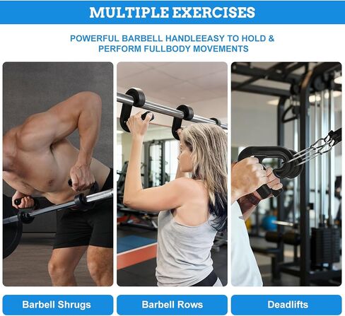 Pull Up Handles, 2 Pack Multifunctional Grip Gym Handles Robust, Ergonomic Portable Neutral Grip, for Home Gym, Strength Training, Resistance Bands Grip, Barbell, Row, Deadlift, Resistant, Bands in Kuwait