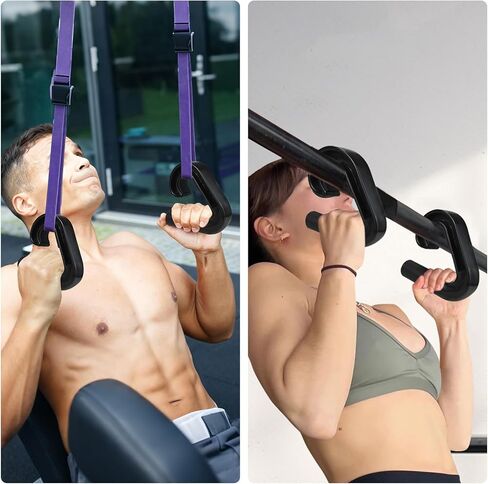 Pull Up Handles, 2 Pack Multifunctional Grip Gym Handles Robust, Ergonomic Portable Neutral Grip, for Home Gym, Strength Training, Resistance Bands Grip, Barbell, Row, Deadlift, Resistant, Bands in Kuwait