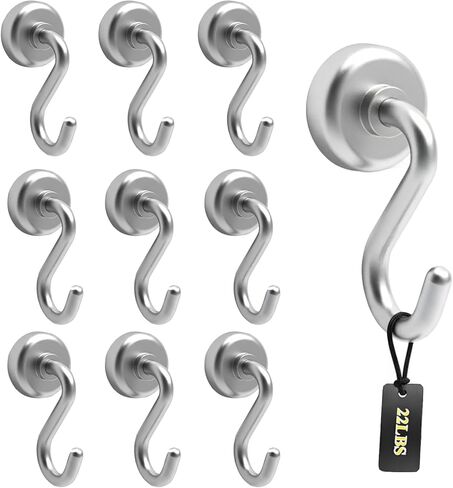 النمل ماج السنانير المغناطيسية هوك مغناطيس قوي مع الأرض النادرة النيوديميوم لملحقات السفن السياحية معلقة حامل الباب مفاتيح المنزل مكتب ثلاجات شواء، 0.63in in Kuwait