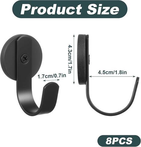 8 Pack Magnetic Hooks, Heavy Duty Strong Magnet Hangers for Grill, Refrigerator, Metal Door, Kitchen, Barbecue Tools in Kuwait